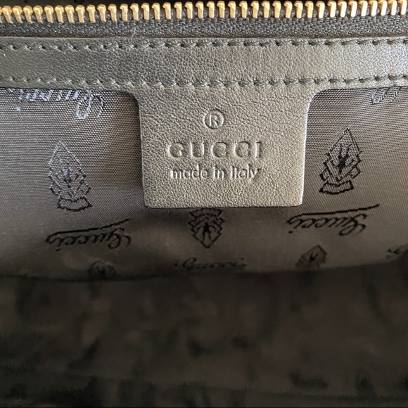 GUCCI Black Patent leather buckle bow Large Tote Bag - Picture 15 of 16